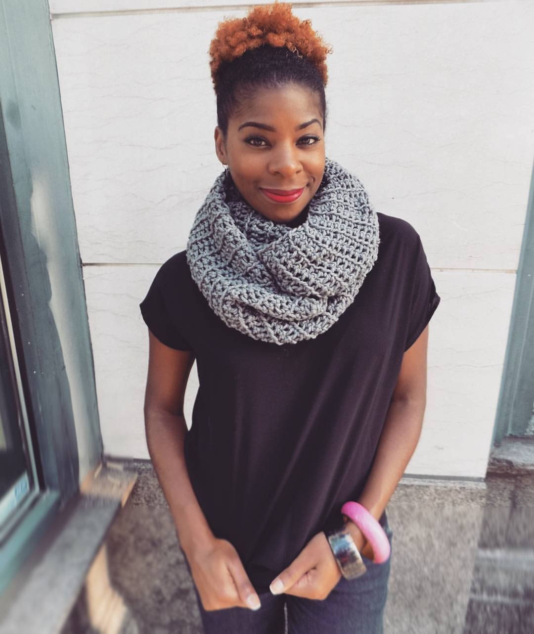 Solid Crochet Infinity Scarf/ Loop Scarf/ Cowl Scarf/ Handmade Scarf - Etsy