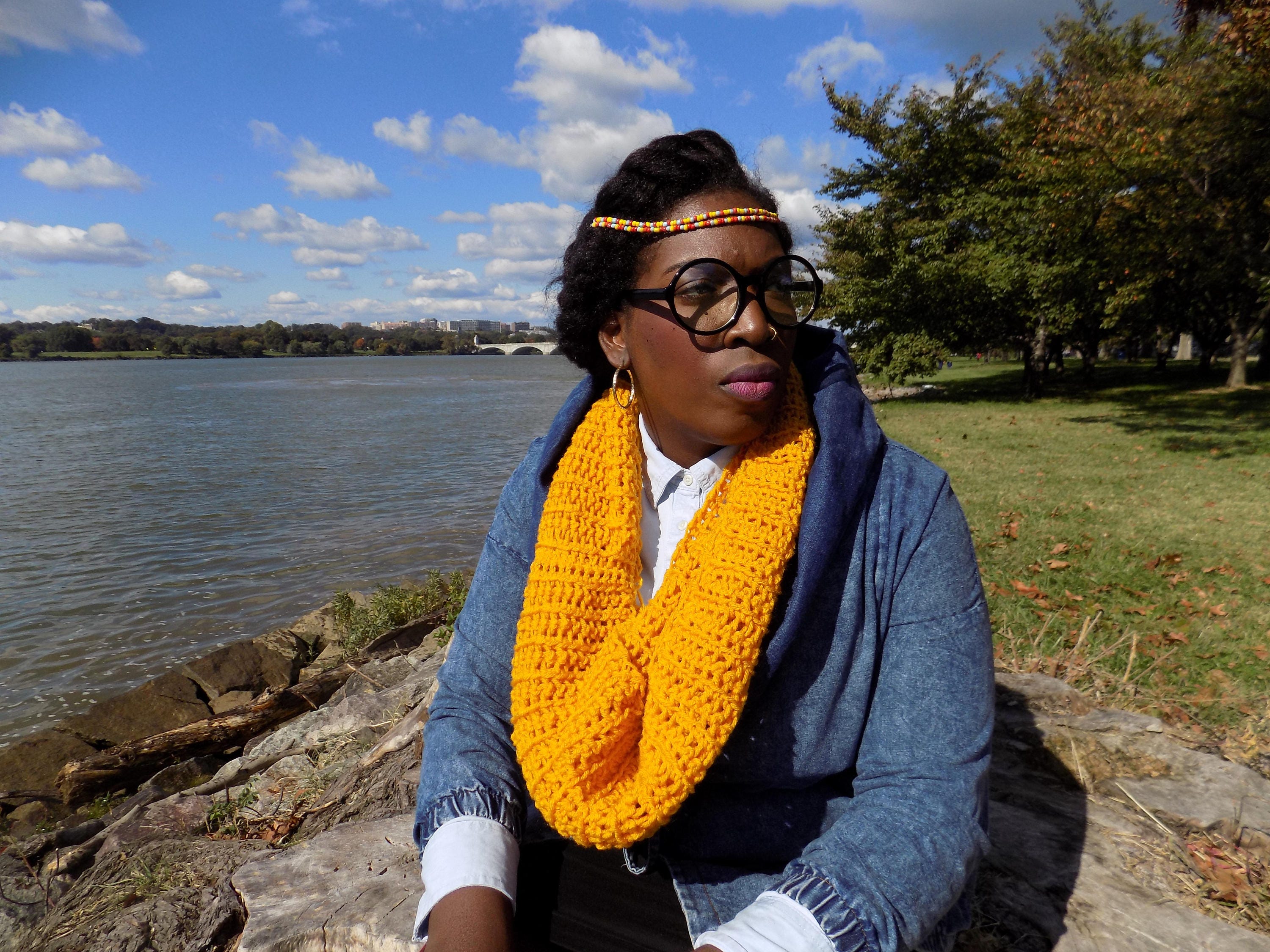 Solid Crochet Infinity Scarf/ Loop Scarf/ Cowl Scarf/ Handmade Scarf - Etsy