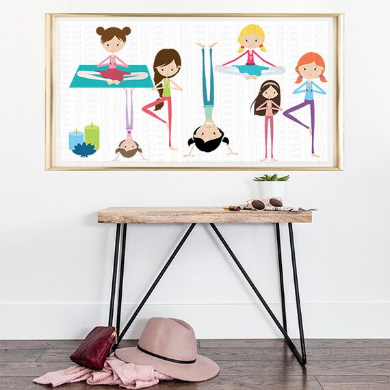 Svg Dxf Pdf Studio3 Cut File Cf187 194 Yoga Bundle Cut Etsy