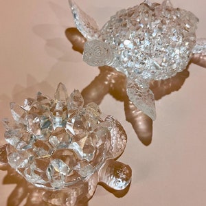 Resin Crystal Turtle Figurine, 2 Styles |