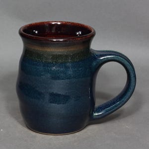 Handmade Mug in Dark Blue Glaze
