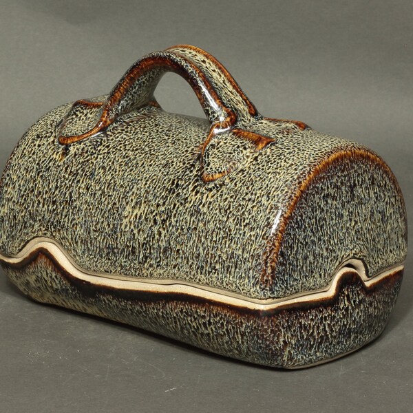 Pottery Butter Dish Etsy