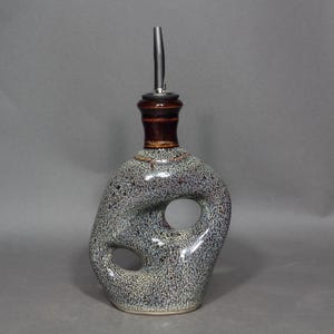 Olive Oil Dispenser In Speckled Hen Glaze