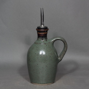 Olive Oil Dispenser, Oil Jug in Grenville Glaze