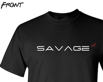Foodie Savage AF tshirt, We hungry tee, Foodie shirt, Food Lover, Funny Tee, Gift for a food lover, Average to Savage, Workout shirt, Humor