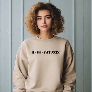 Personalized Custom Roman Numerals Date Crewneck Sweatshirt for Birthday, Anniversary, Graduation, Special Day, Memorial Date