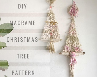 Makramee-Weihnachtsbaum-Muster - Name: Christmas Tree - DIY Anfänger Makramee (Instant Download PDF) by Elsie Goodwin