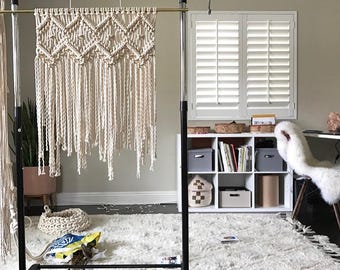 Macrame Wall Hanging Pattern – Four of Diamonds - DIY Beginner Macrame (Instant Download PDF) by Elsie Goodwin