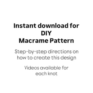 Patrón de macramé para principiantes - PDF escrito por Elsie Goodwin/Reform Fibers - Patrón de macramé digital - Nombre: 22 Diamonds imagen 4