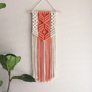 Macrame Pattern, Written PDF by Elsie Goodwin/Reform Fibers, Digital Macrame Pattern, Instant download, Name: Coral Natural Pattern image 1