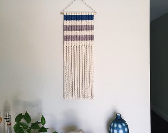 Macrame Pattern - Written PDF by Elsie Goodwin/Reform Fibers - Digital Macrame Pattern - Instant download - Name: Stripe Clove Hitch Pattern