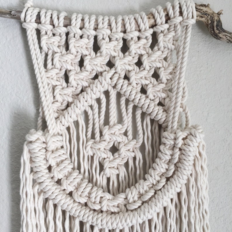 Macrame Pattern Written PDF by Elsie Goodwin/Reform Fibers Digital Macrame Pattern Instant download Name: Round Diamond Double Layer image 2