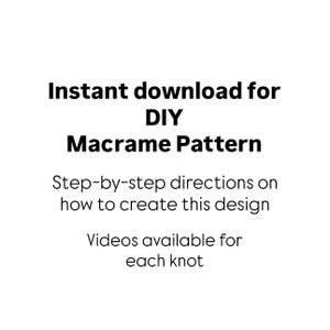 Beginner Friendly Macrame Pattern - Written PDF by Elsie Goodwin/Reform Fibers - Digital Macrame Pattern - Name: Extra Diamonds image 4