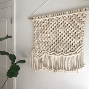 Patrón Macrame PDF escrito por Elsie Goodwin/Reform Fibers Patrón Macrame Digital Descarga instantánea Nombre: Ondulado imagen 4