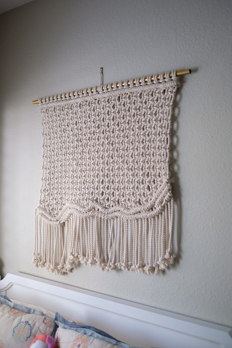 Macrame Pattern Written PDF by Elsie Goodwin/Reform Fibers Digital Macrame Pattern Instant download Name: Wavy image 1