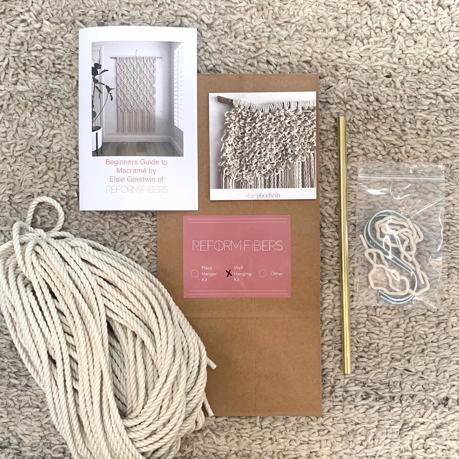 Macrame Kit/macrame Wall Hanging Kit/diy Gift/kit for Macrame Etsy