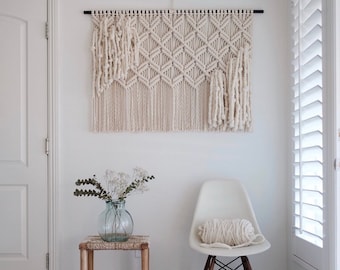 Macrame Pattern - Written PDF by Elsie Goodwin/Reform Fibers - Digital Macrame Pattern - Instant download - Name: Extra Diamonds