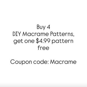 Beginner Friendly Macrame Pattern - Written PDF by Elsie Goodwin/Reform Fibers - Digital Macrame Pattern - Name: Clove Hitch and 6 Diamonds image 2