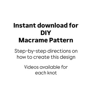 Beginner Friendly Macrame Pattern - Written PDF by Elsie Goodwin/Reform Fibers - Instant download - Name: Four of Diamonds image 4