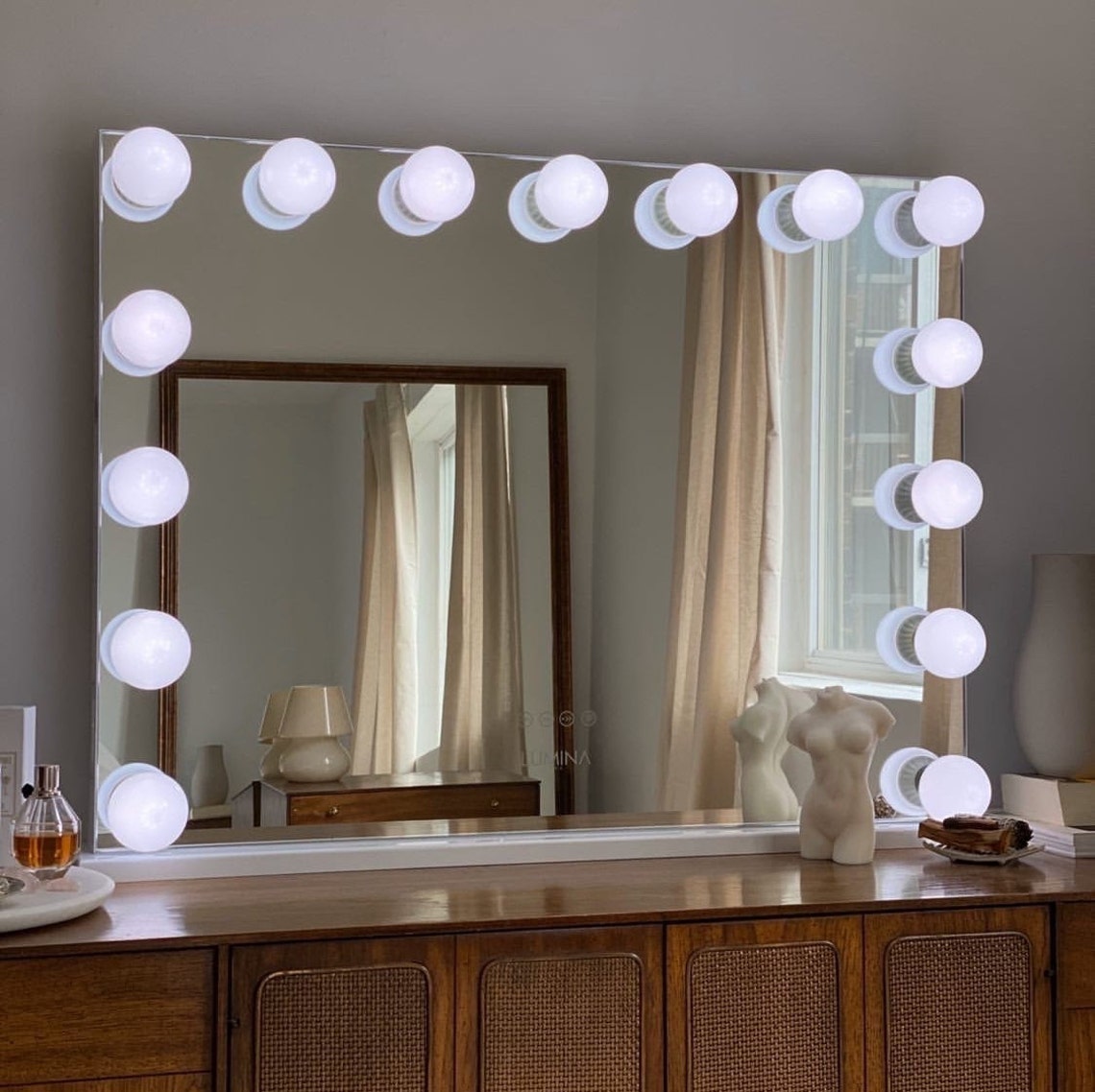 Hollywood Frameless Mirror with Bluetooth Speakers Etsy