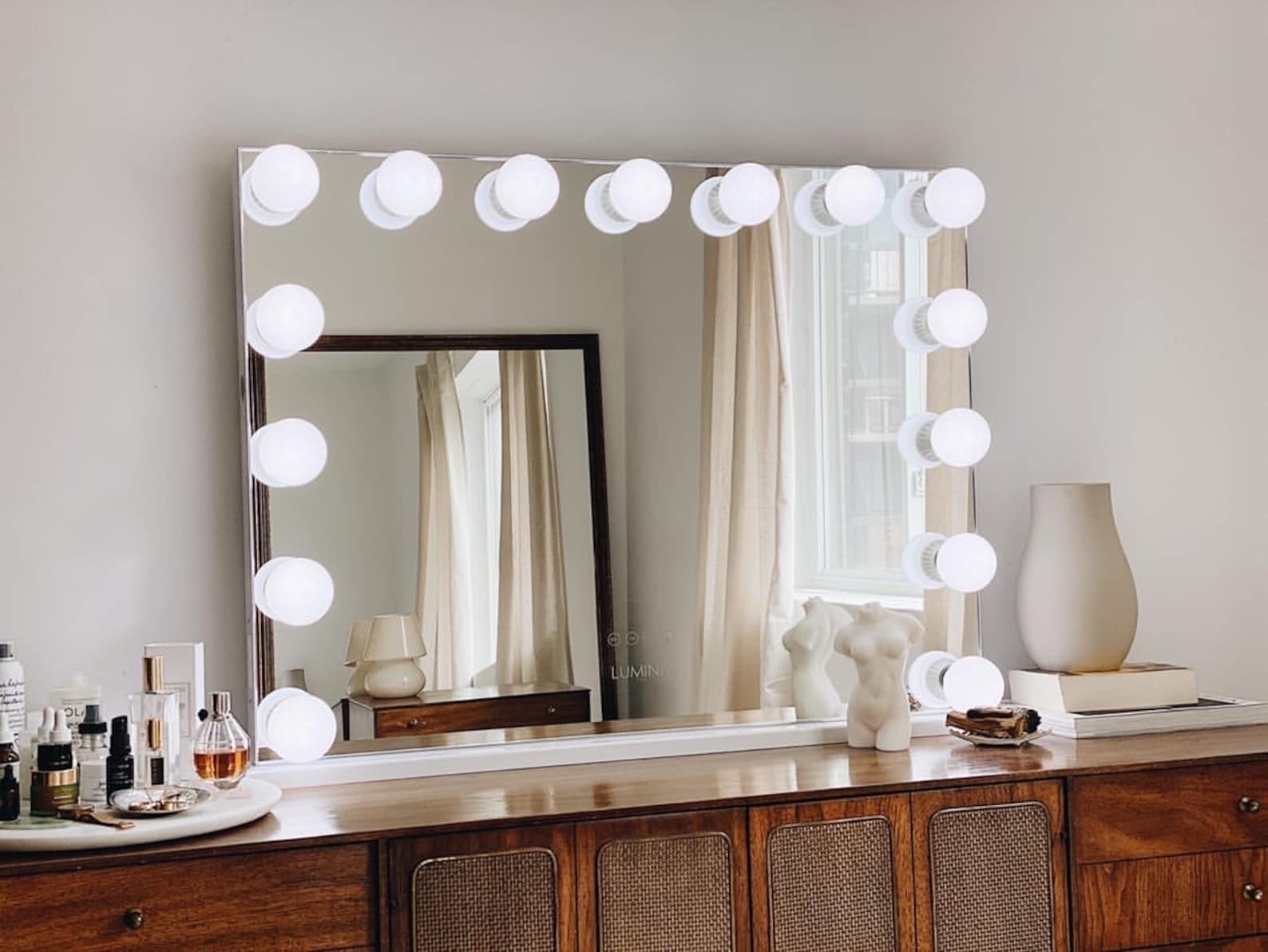 Hollywood Frameless Mirror with Bluetooth Speakers Etsy
