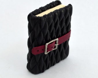 Padded Miniature Blank Book With Clasp