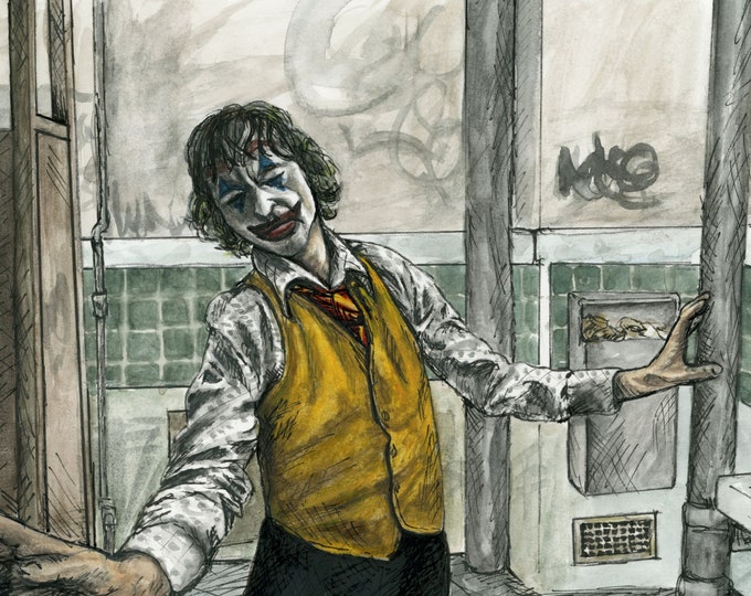 The Joker Bathroom Scene - Etsy