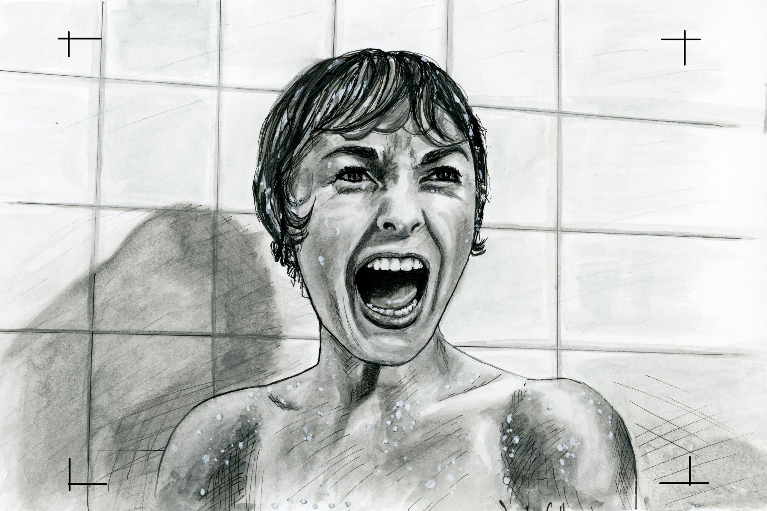 Psycho Bathroom Scene Etsy