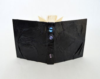 Black Lizard Leather Blank Creature Book