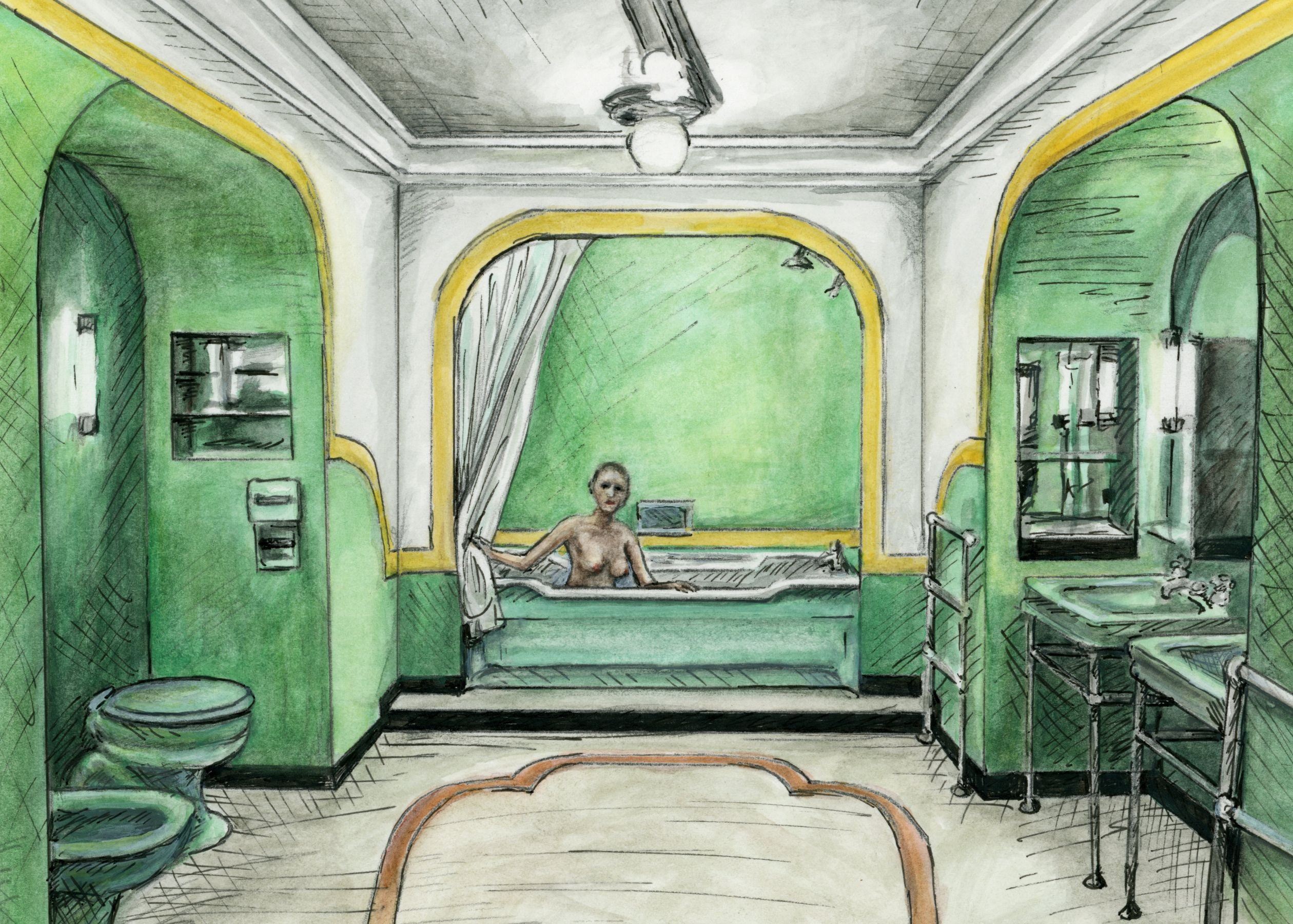 The Shining Bathroom Scene Etsy the-shining-bathroom-scene-etsy