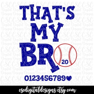 Das ist meine Bro SVG, Baseball Brother Svg geschnitten Datei, Baseball Schwester Svg, kommerzielle Nutzung, digitale Datei, kaufen 3 Get 30% Rabatt