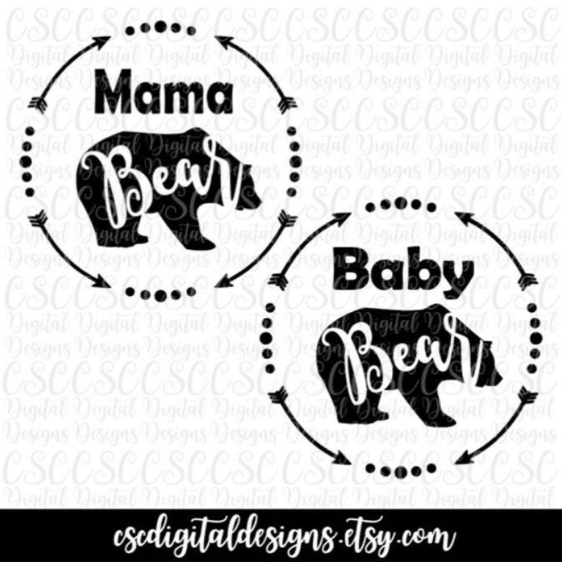 Download Mama Bear Baby Bear svg Mama Bear Cut File Mama Bear Baby ...