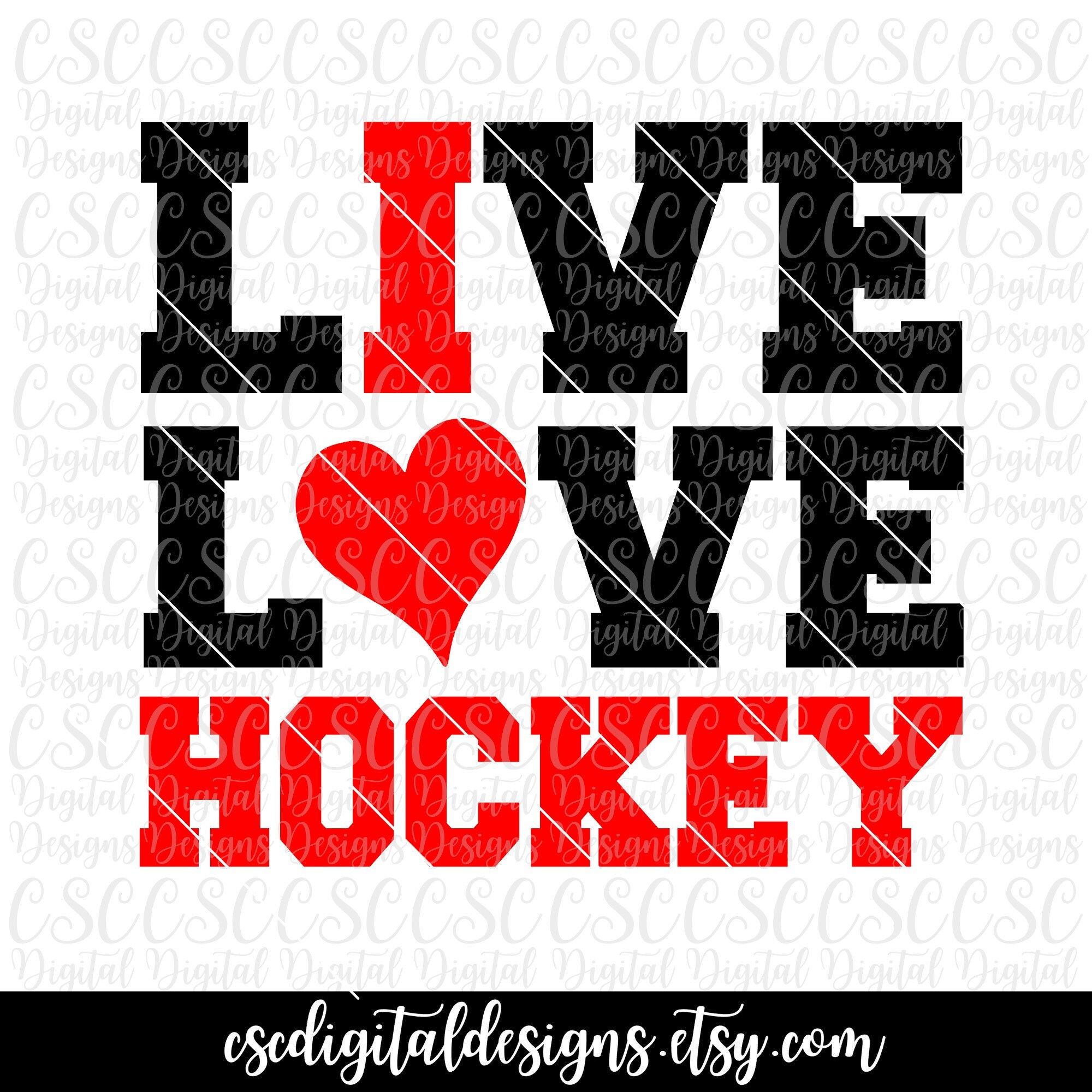 Download Live Love Hockey Svg Hockey Mom Cut File Hockey Cut File Etsy