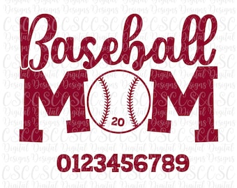 Baseball Mom SVG, Baseball Mom Cut File, Baseball Cut File, Commercial Use Baseball svg, Digital File svg png Buy 3 Get 30% Off