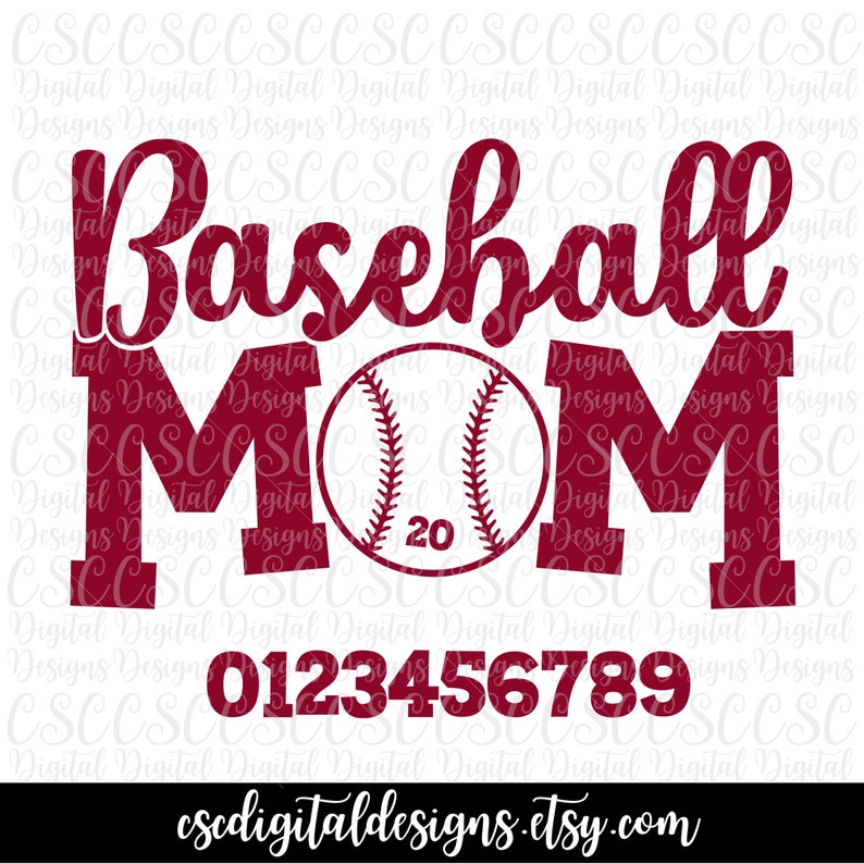 Download Baseball Mom Svg Baseball Mom Cut File Baseball Cut File Etsy