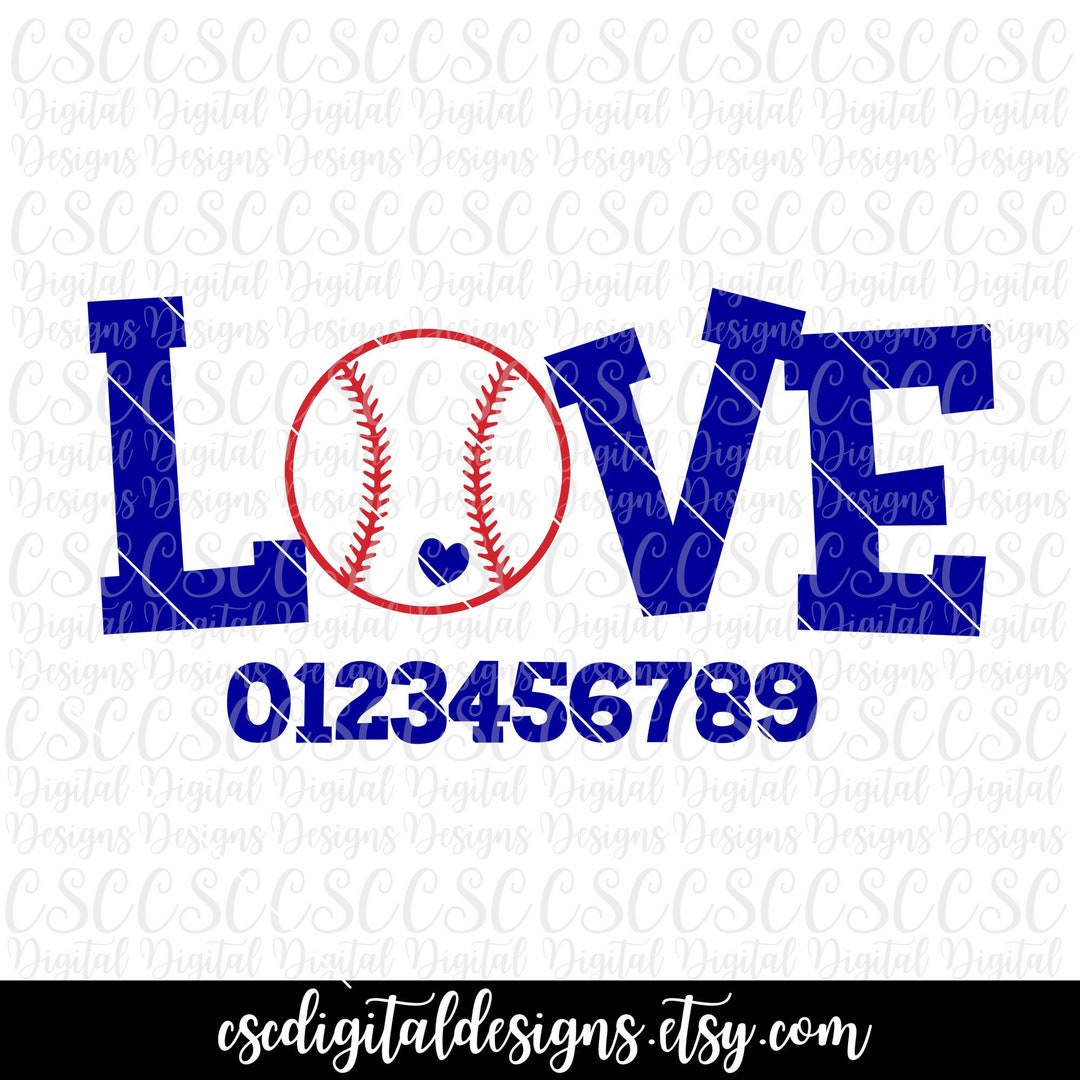 Baseball Love SVG Baseball Girlfriend Svg Baseball Mom Cut Etsy
