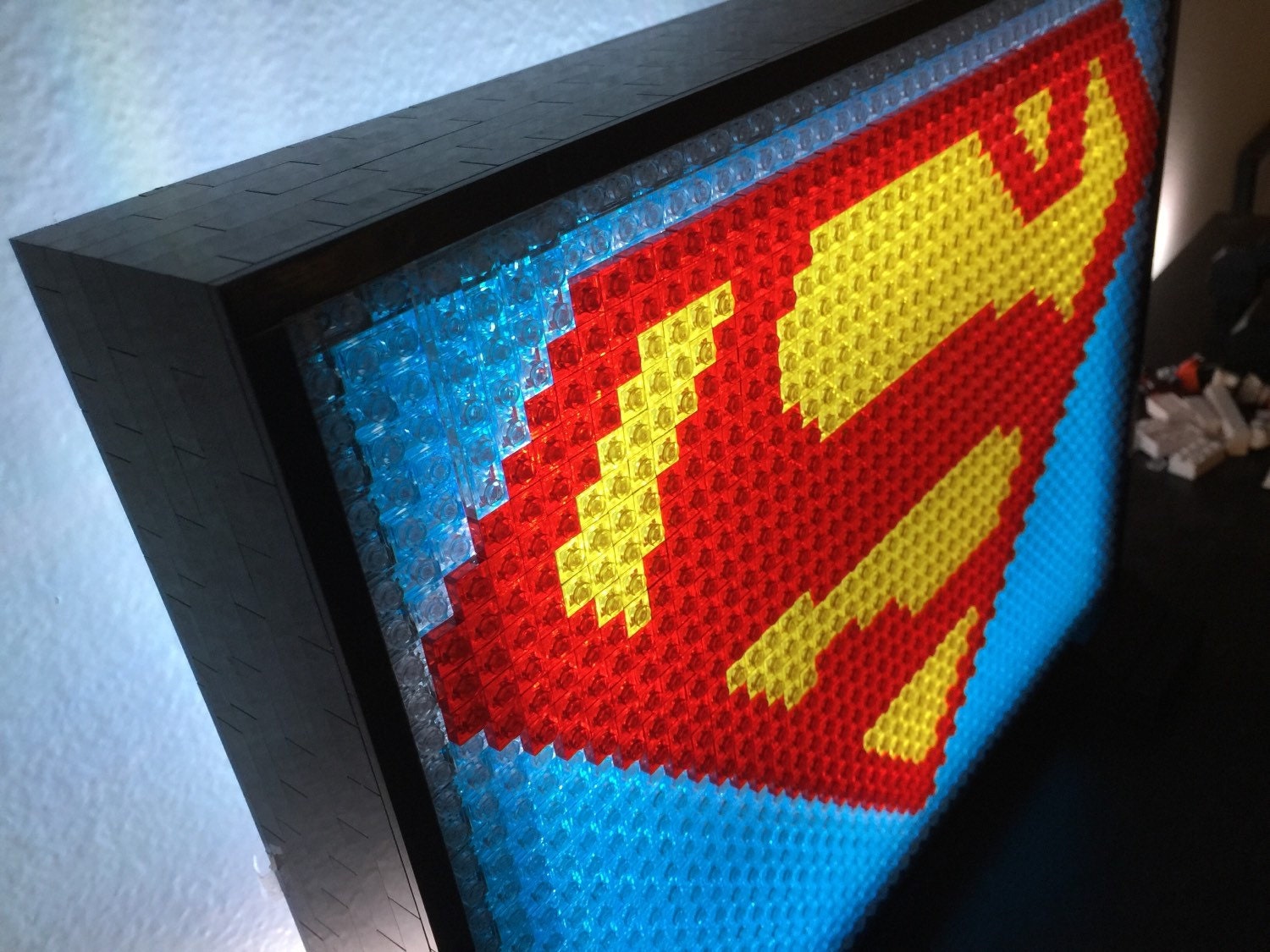Superman LEGO Mosaic Light Etsy superman-lego-mosaic-light-etsy
