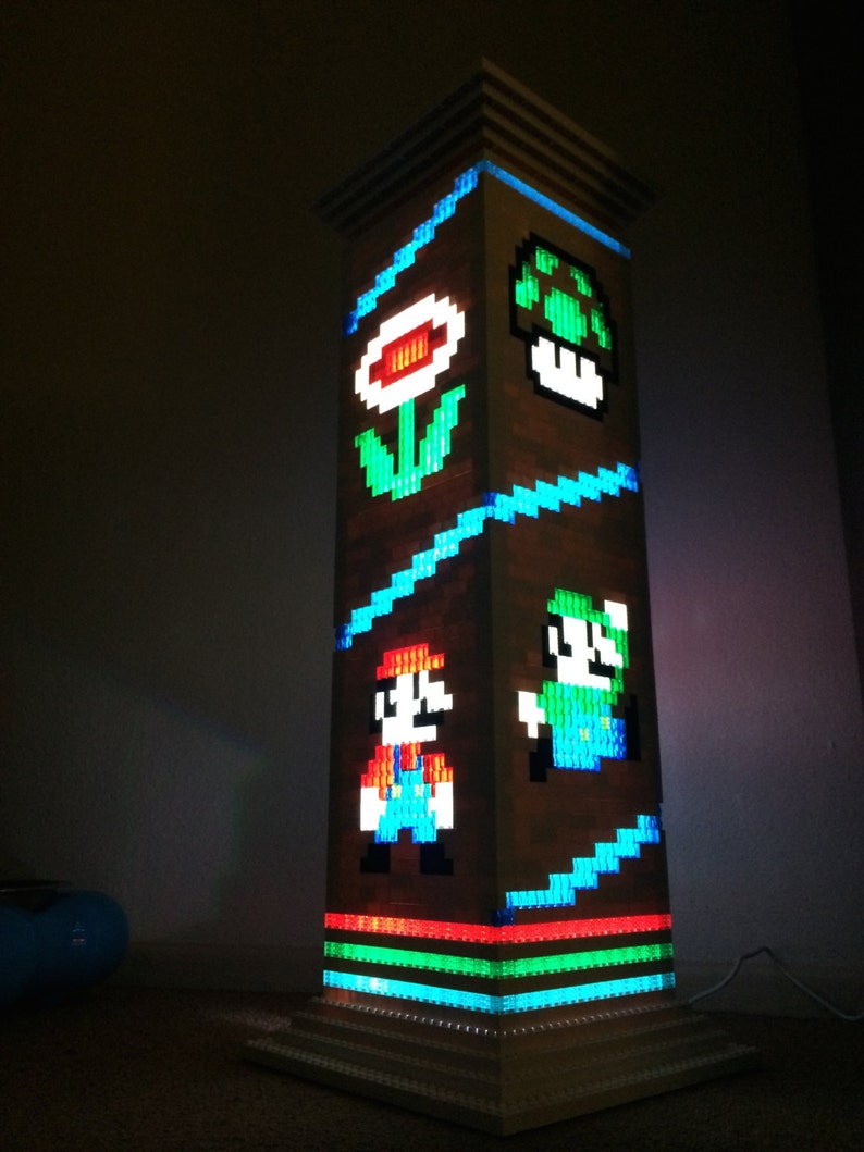 Mario Brothers themed Lego lamp/night light image 2