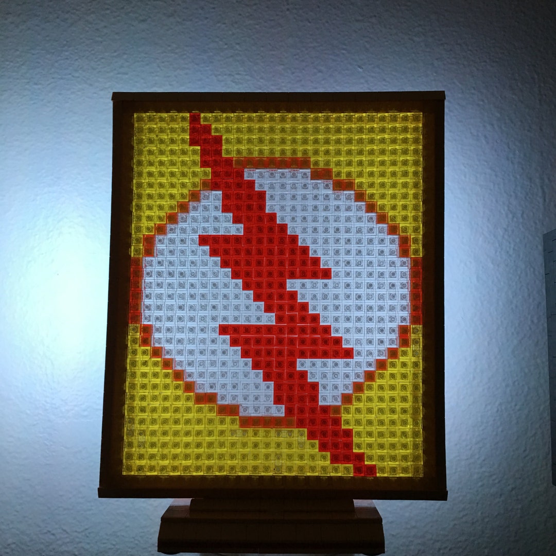 Reverse Flash Glowing LEGO Mosaic Light - Etsy