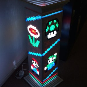 Mario Brothers themed Lego lamp/night light image 1