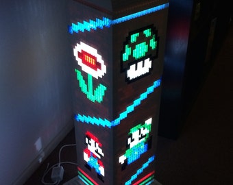 Mario Brothers themed Lego lamp/night light
