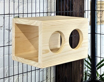 Sky Lounge with Lookout Holes for Small Pets Kiln Dried Pine