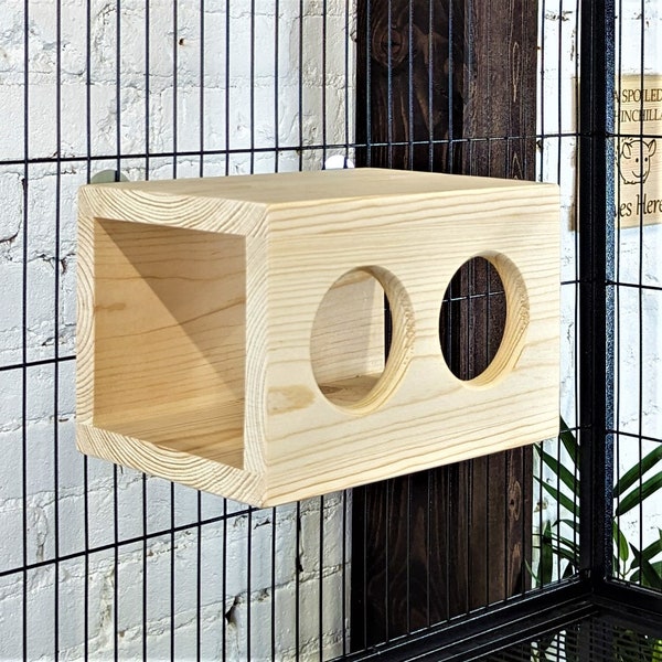 Sky Lounge with Lookout Holes for Small Pets Kiln Dried Pine