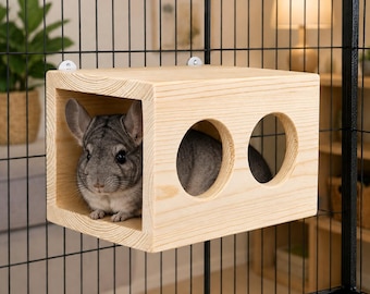 Sky Lounge with Lookout Holes for Small Pets Kiln Dried Pine