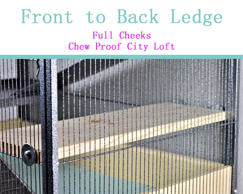 Full Length Cage Ledges for Full Cheeks Chew Proof City Loft Etsy