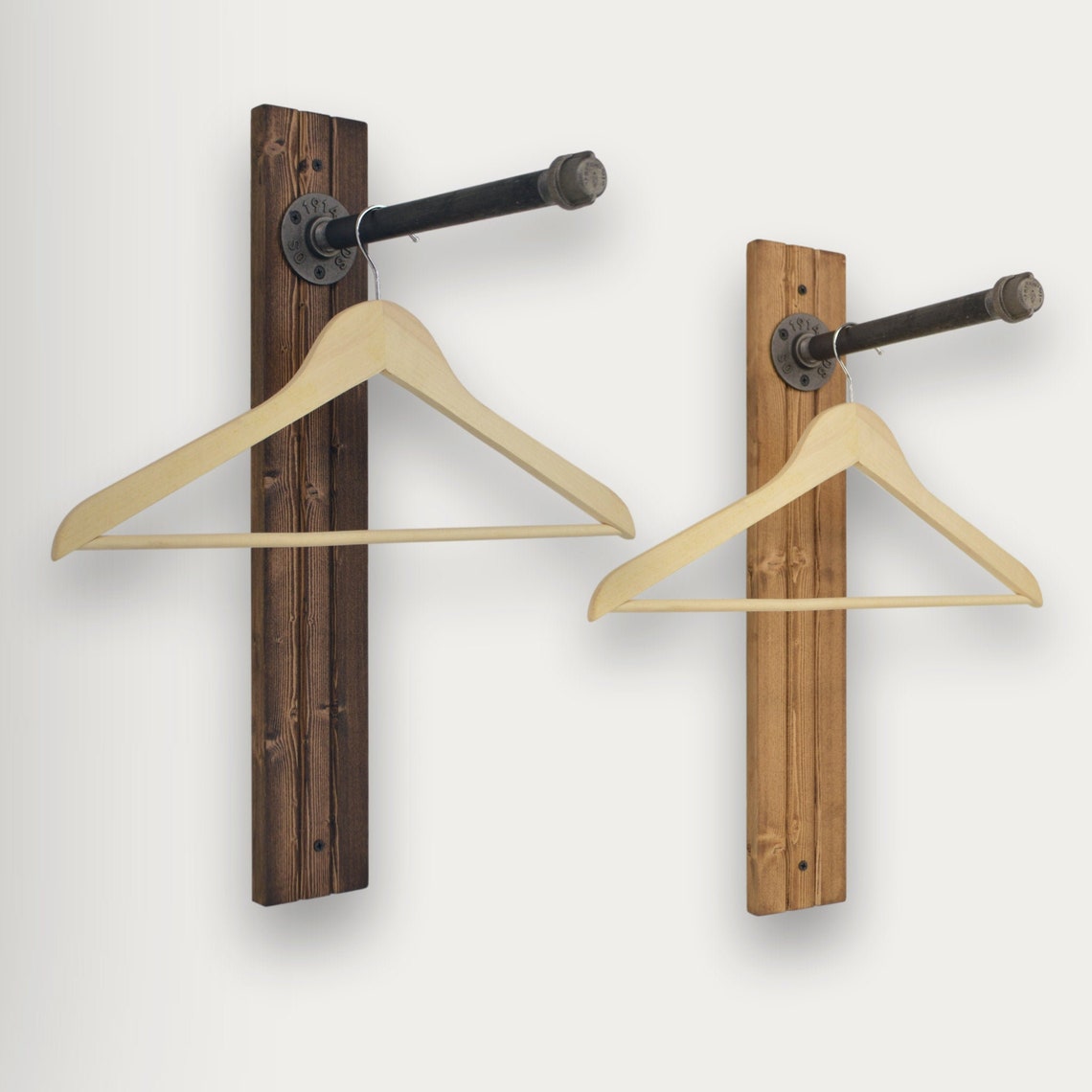 Laundry Clothing Hanger Rack Cast Iron Pipe Rustic Industrial Etsy