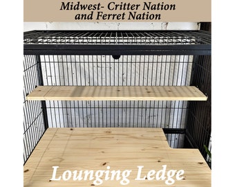 Full Length Cage Ledges for Critter Nation and Ferret Nation Cage Kiln Dried Pine