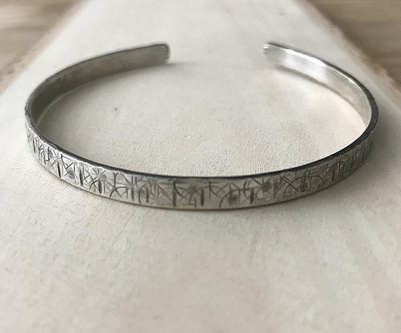 mens silver cuff bracelet