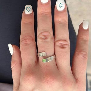 Sterling Silver Shema Israel Ring , Jewish Prayer Silver Ring , Shema Open Ring , Adjustable Hebrew Ring image 3