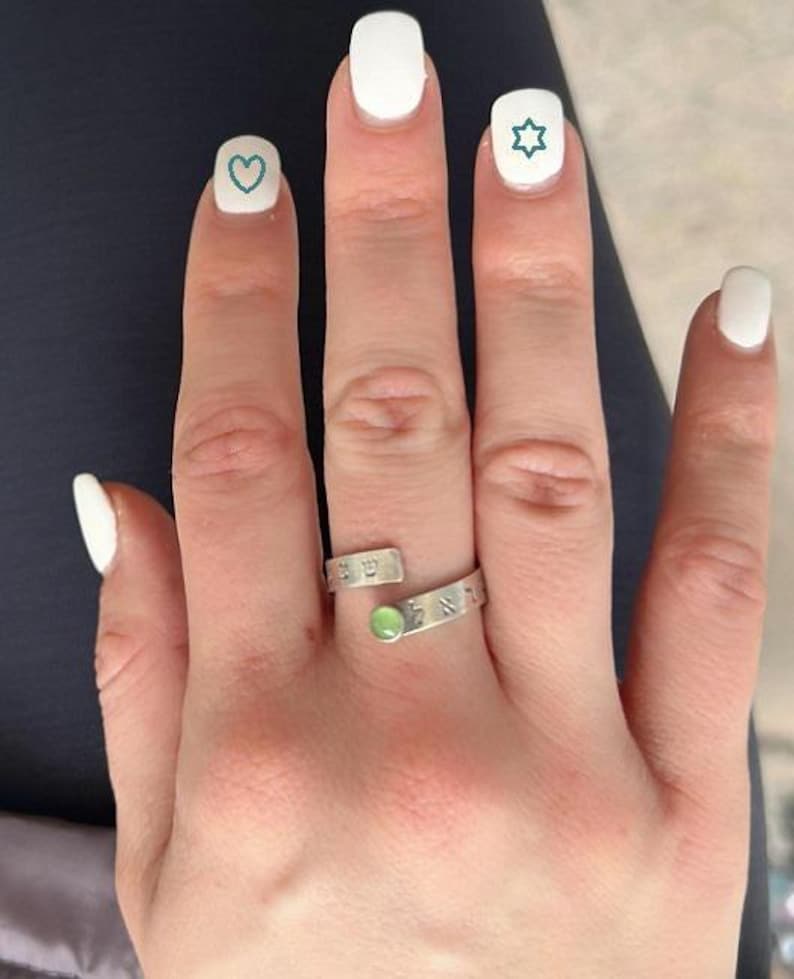 Sterling Silver Shema Israel Ring , Jewish Prayer Silver Ring , Shema Open Ring , Adjustable Hebrew Ring image 3